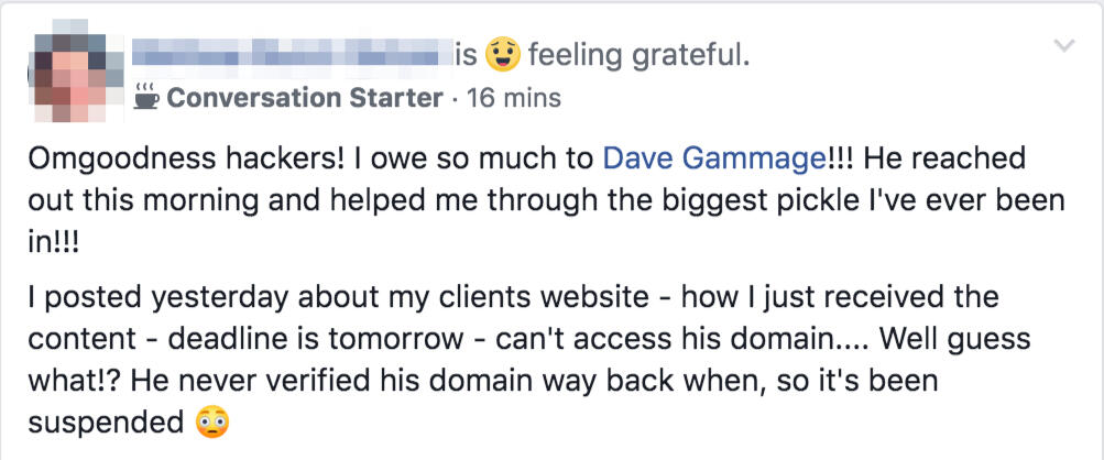 Testimonial for Dave's Work